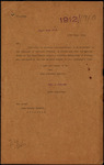 From: Clerk, Cook County Council, Gisborne Date: 24 June 1912 Subject: Forwarding special order altering boundaries of ridings in County of Cook