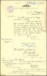 From: Charles R Clark, Chairman, Lancaster Park Fete Committee, Christchurch Date: 10 June 1912 Subject: For permit to hold an art union to dispose of Mineral Specimens