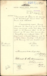 From: George C Griffiths, Secretary, Marlborough Kennel Club, Blenheim Date: 16 June 1911 Subject: For permit to hold an art union
