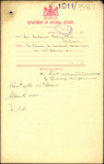 From: [Charles Hugh Willis], Secretary Kaikoura Racing Club, Kaikoura Date: 8 December 1911 Subject: For license to conduct horse races on 26th December 1911