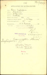 From: Henri Tagliaferro, [Fisherman], Maranui, Lyall Bay, Wellington Date: 28 October 1911 Subject: Memorial for Naturalisation
