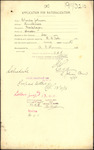 From: Charles Johnson, [Plate Layer], Hunterville Date: 20 October 1911 Subject: Memorial for Naturalisation