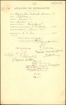From: Tosswill and Ulrich, Pahiatua Date: 15 September 1911 Subject: Forwarding memorial for naturalisation in favour of Charles John Frederick Newman, farmer