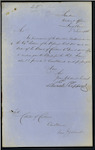 Custom House, London - "Saim" - forwarding Bond. Master William Ashby and James William Temple, Charterer