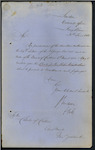 Custom House, London - "Winterthur" - forwarding Bond. Edwin Hunt, Master and James William Temple, Charterer