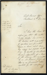 James MacKay, Civil Commissioner, Auckland - "Willie Winkie" Cutter - goods seized from and forfeited to the Crown by direction of Mr Lawlor, Resident Magistrate, Coromandel for breach of Licensing Act committed by Edward Wood - requested goods be stored by Customs in Auckland