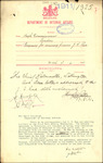 From: High Commissioner, London Date: 7 April 1911 Subject: Inquiry for missing person James Finlay Rae