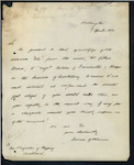 Travers and Olliver, Wellington - "Nile" Schooner - forwarding Mortgage - Gilbert Brown to Messrs Belcher and Fairweather, Kaiapoi