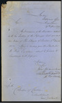 Custom House, London - "Excelsior" - forwarding bond for. James Lees, Master and James William Temple, Charterer