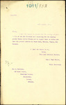 From: Mrs L Burdekin, 23 Brand Street, Broadley Terrace, Marylebone, London, England Date: 3 February 1911 Subject: Inquiry for Thomas A Wilson