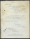 Frederick J Jackson, Local Secretary, The European Assurance Society, Sydney - M C W Atkyns - premium has not been paid and policy now void