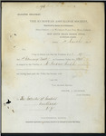 Frederick J Jackson, Local Secretary, The European Assurance Society, Sydney - Andrew Judd - premium has not been paid and policy now void