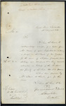 Edward Patten, Collector of Customs, Hokitika - J O Howe, deceased - acknowledging receipt of subscription for his widow and family