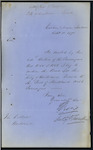 Custom House, London - "City of Auckland" - forwarding bond. William Ashby, Master and James William Temple, Charterer