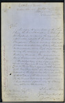 Alfred Peter Ratcliffe, Coast Waiter, Whangaroa - Customs Site at Wangaroa [Whangaroa] - report re road etc. Also information laid by J M Lame that the Brig "Our Hope" discharged ballast in the fairway of Wangaroa Harbour