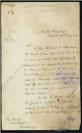 William Seed, Secretary and Inspector of Customs, Wellington - James Lowrie - appointed Pilot at Kaipara and Coast Waiter in place of G P Chapman