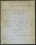 Joseph Highley, Hamilton - Arms and Warlike Stores - applying for a licence to sell