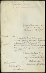 William Seed, Secretary and Inspector of Customs, Wellington - "Jessie Niccol" - forwarding Pilotage Exemption Certificate in favour of M Yates