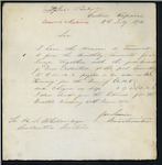 James Lowrie, Coast Waiter, Kaipara - Monthly Accounts - forwarding