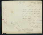 James Lowrie, Coast Waiter, Kaipara - Stationery - forwarding requisition