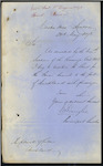 Custom House, London - "Berar" Schooner - forwarding Bond. Isaac Heights, Master and James William Temple, Charterer