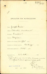 From: Joseph Davis, Hawker, Auckland Date: 14 March 1911 Subject: Memorial for Naturalisation