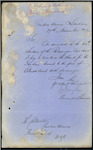 Custom House, London - "Durham" - forwarding Bond. William Sexton, Master and James William Temple, Charterer