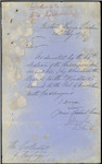 Custom House, London - "Woodlark" - forwarding Bond. Thomas Wood, Master and James William Temple, Charterer