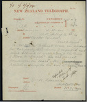 Henry Newson Brewer, Sub Collector of Customs, Onehunga - "Flora McDonald" Cutter -capsized on bar - report
