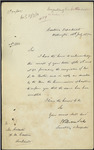 William Seed, Secretary and Inspector of Customs, Wellington - A M Butler - resignation accepted