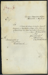 T Montgomery, Clerk to the Bench, Hamilton - John Hally and Company - enclosing Certificate of Registration as Wine and Spirit Merchant