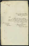 T Montgomery, Clerk to the Bench, Hamilton - John D Hill, Alexandra - enclosing Register for Wine and Spirit Licence