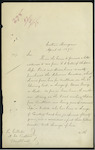 Henry Grover, Acting Sub Collector of Customs, Mongonui [Mangonui] - "Swallow" Schooner - forwarding letter from E S Yates, Ahipara, advising that vessel is in the charge of Tape