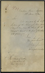 Custom House, London - "Oxford" forwarding Bond. Thomas Beaver, Master and James William Temple, Charterer