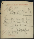 Henry S McKellar, for Secretary and Inspector, Customs and Marine Department, Wellington - Kohimarama - approval has been given to Mr Sinclair's survey of the land