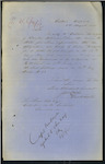 James Lowrie, Coast Waiter, Kaipara - W Meiklejohn, Master "Omaha" - re his application for pilotage exemption