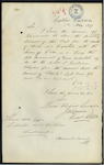 James Lowrie, Coast Waiter, Kaipara - Accounts - forwarding for month of April