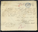 James Lowrie, Harbour Master, Kaipara - "Feronia" - enclosing James Kirk's reply to the letter from the Collector at Auckland