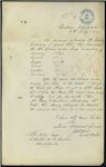 James Lowrie, Coast Waiter, Kaipara - "Loch Urr" - reporting all stores under bond had been consumed