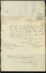 James Lowrie, Coast Waiter, Kaipara - "Sarah Pile" - exemption certificate was forwarded to Captain Bissett but he has not used it
