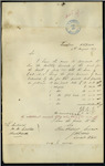 James Lowrie, Coast Waiter, Kaipara - Accounts - forwarding for month of July