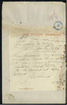 William Seed, Secretary and Inspector of Customs, Wellington - Iron Work - shipped per "Taupo" - send by "Stella" to be landed at Cape Maria