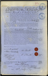 Custom House, London - "Otaki" forwarding Bond. Henry Devitt Master and William Tucker Weekes of Port of Plymouth