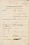 John Cameron - Naval and Military and Local Forces Land Claims Commission, Claim to Grant of Land or Remission of Purchase Money
