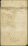 William Seed, Secretary and Inspector of Customs, Wellington - Cape Maria Van Diemen Lighthouse - Glass on board "Taupo" - to be sent per "Stella" next trip