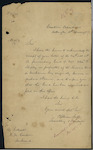 William Seed, Secretary and Inspector of Customs, Wellington - Alexander H Shipley - acknowledging receipt of Bond as proprietor of Kerosene Bond in Mechanics Bay formerly known as Archard and Brown's