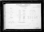 Midland Railway, Mt Torlesse Section, Patersons [Pattersons] Creek Viaduct, plans of piers and abutments as existing sheets 2 to 7, abutments A and G, piers B, C, D, E and F, note for general plan (sheet No. 1) see PWD 18339, 5 miles 58 chains from Springfield, scale see drawings, 6 sheets drawings