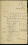 James Lowrie, Coast Waiter, Kaipara - Accounts - forwarding for month of March