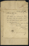 James Lowrie, Coast Waiter, Kaipara - Peter Morris ex "Speedwell" - clothing and effects sent to Captain Casey's office