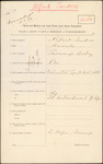 Alfred Sanders - Naval and Military and Local Forces Land Claims Commission, Claim to Grant of Land or Remission of Purchase Money